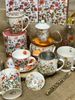 DUO FLORAL Fassbecher 430 ml WILD BIRD mit Teesieb, New Bone China Porzellan Bild 4