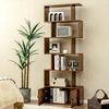 COSTWAY Bücherregal 6 Ebenen Standregal, 183 x 70 x 23 cm, aus Holz Bild 2