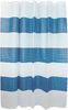 MSV Duschvorhang Cotexsa QUADRO Breite 180 cm, Premium Textil-Duschvorhang, Made in Spain, 100% Polyester, wasserundurchlässig, Anti-Schimmel-Effekt, Anti-Bakteriell beschichtet, waschbar 30°, 180x200 cm, Farbe weiß / blau Bild 2