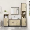 vidaXL Badezimmer-Waschbeckenschrank Sonoma-Eiche 90 x 33 x 60 cm Holzwerkstoff 849270 Bild 3