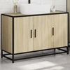 vidaXL Badezimmer-Waschbeckenschrank Sonoma-Eiche 90 x 33 x 60 cm Holzwerkstoff 849270 Bild 4