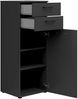 Carryhome 'MULTISTAURAUM' Kommode, Holznachbildung Graphit, 45 x 115 x 40 cm, mit Schubladen Bild 5
