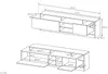 Vente-unique - IDESIA TV unit Holz, Platte GrauBeige - B 40 cm30 cm x H 171,5 cm x L 260 cm Bild 4