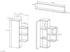 Vente-unique - IDESIA TV unit Holz, Platte GrauBeige - B 40 cm30 cm x H 171,5 cm x L 260 cm Bild 5