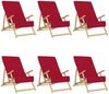 vidaXL Strandtücher 6 Stk. Burgunderrot 60x135 cm Stoff 400 GSM 3157057 Bild 2
