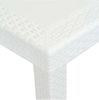 Dmora Loungeset für draußen Arret, ausziehbares Outdoor-Tisch mit 4 Stühlen, Gartentisch und Sitzgelegenheiten in Rattan-Optik, 100 % Made in Italy, Weiß Bild 4