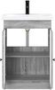 vidaXL Badezimmermöbel-Set Grau Sonoma 78,5 x 37,5 x 81 cm 3404200 Bild 3
