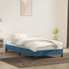 vidaXL Bettgestell ohne Matratze Dunkelblau 90x220 cm Samt 4101389 Bild 3