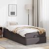 vidaXL Ottoman-Bett mit Matratze Grau 100x200 cm Kunstleder 3311024 Bild 3