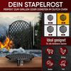 Stapelrost für 7 l Dutch Oven – Gusseisen Einsatzrost zum Grillen & Dünsten, hitzebeständig, ideal für Fleisch, Fisch & Gemüse Bild 2