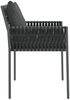 vidaXL Gartenstühle mit Kissen 2 Stk. Schwarz 54x61x83 cm Poly Rattan 364101 Bild 5