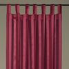 Dekoschal Gardine Vorhang Streifen halbtransparent Auswahl: Schlaufenschal 140x 175cm rot - bordeaux Bild 4