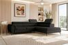 Couch Zento L Form in Samtstoff - Samtstoff - schwarz - Rechts Bild 2