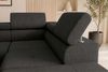 Couch Zento L Form in Samtstoff - Samtstoff - schwarz - Rechts Bild 5