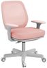 Vinsetto Bürostuhl mit Drehfunktion, höhenverstellbar (ergonomisch Schreibtischstuhl, 1 St), für Home-Office, Polyester, Rosa Bild 2