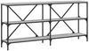 vidaXL Konsolentisch Grau Sonoma 160x30x75 cm Holzwerkstoff und Eisen 832851 Bild 2