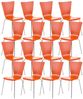 16er Set Besucherstuhl Aaron, Orange Bild 2