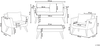 Beliani 'VITTORIA' Lounge Set mit Tisch, Olivgrün, 70 cm Bild 2