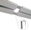 Vorhangschiene "silber" aus Aluminium, alle Längen bis 480cm möglich, Flache Gardinenschiene ( 7mm ), "1- / 2-/ 3- /4-läufig" inkl. Vorhanggleiter Bild 2