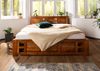 Bett Akazie 140x200x90 honig lackiert OXFORD #0251 Bild 3