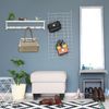 Relaxdays Weiße Wandgarderobe mit Ablage Bild 3