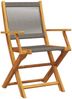 vidaXL Gartenstühle 6 Stk. Klappbar Grau Massivholz Akazie 3214569 Bild 3