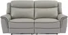 Vente-unique - ADELIO Sofa Leder Grau - B 95 cm x H 102 cm x L 210 cm Bild 3