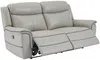 Vente-unique - ADELIO Sofa Leder Grau - B 95 cm x H 102 cm x L 210 cm Bild 5