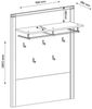 Garderobenpaneel >Nature One< 5 Haken, Ablage-Boden, FSC Kernbuche teilmassiv - 90x110x29cm (B/H/T) Bild 3
