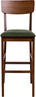 Set mit 2 Barstühlen AMBLER Holz Dunkelbraun Grün Bild 5