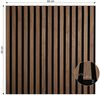 Akustikpaneele Holz 60 x 60 cm 2 Paneele Braun Wandpaneele Deckenpaneele 3D Wandpaneel Wandverkleidung Dekorpaneel Bild 3