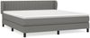 vidaXL Boxspringbett mit Matratze Dunkelgrau 160x200 cm Stoff, Härtegrad: H2 [3126414] Bild 2