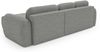 Ecksofa Schlafsofa Sofa CARIA in Stoff Quelle Grau Ottomane Rechts Bild 3