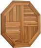 vidaXL Tischplatte 50x50x2,5 cm Achteckig Massivholz Teak 366663 Bild 3