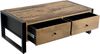 Couchtisch LIV - Mangoholz Schwarz Matt 40x60x120cm | Sofatisch Wohnzimmertisch Bild 3