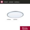 Paulmann 710. 06 LED Panel Atria Shine 3-Step-Dim rund 420mm 2300lm 4000K Chrom matt Bild 2