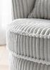 Sessel drehbar Comfy hellgrau Cord 95 cm Bild 4