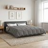 vidaXL Sommerdecke Gepolstert Hellgrau 200 x 240 cm Mikrofaser 42025921 Bild 4