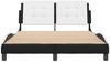 Doppelbett, Bettgestell Modernen ohne Matratze Schwarz und Weiß 140x200 cm Kunstleder d2649e Bild 4