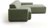 KAWOLA Sofa RANI Ecksofa Feincord olivgrün Recamiere rechts 71 x 189 x 228 cm Bild 4