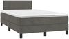 vidaXL Boxspringbett mit Matratze Dunkelgrau 120x200 cm Samt, Härtegrad: H2 [3141174] Bild 3