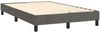 vidaXL Boxspringbett mit Matratze Dunkelgrau 120x200 cm Samt, Härtegrad: H2 [3141174] Bild 4