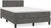 vidaXL Boxspringbett mit Matratze Dunkelgrau 120x200 cm Samt, Härtegrad: H2 [3141174] Bild 2