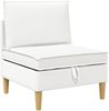 vidaXL Modular Sofa Set mit Stauraum 3 pcs Weiß Stoff 3413718 Bild 5