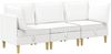 vidaXL Modular Sofa Set mit Stauraum 3 pcs Weiß Stoff 3413718 Bild 2