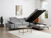 Vente-unique - SURDELI Sofa Stoff Grau - B 233 cm x H 79 cm x L 280 cm Bild 4
