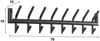 Garderobe Rundgravo aus Metall, Industrial Design, dunkelgrau, 8 Haken, robust und nachhaltig Bild 5