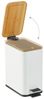 Relaxdays Bad Mülleimer 5 l mit Bambusdeckel Bild 3