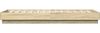 vidaXL Bodenbettgestell Sonoma-Eiche 80 x 200 cm Holzwerkstoff 8009068 Bild 5