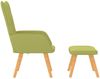 vidaXL Relaxsessel mit Hocker Grün Stoff [327539] Bild 3